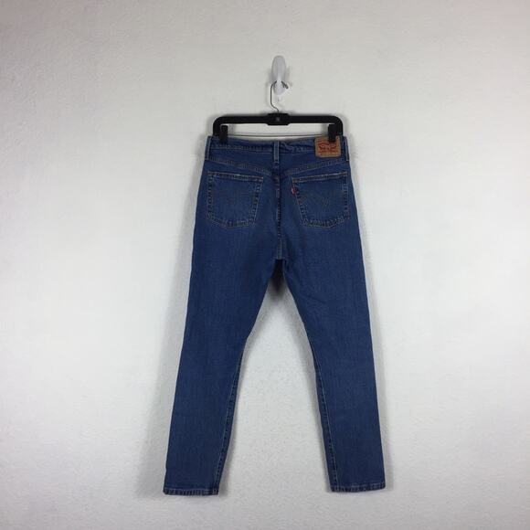 Levi’s 501 Skinny Distressed High Rise Button Fly Jeans Size 29 Denim - Picture 14 of 15